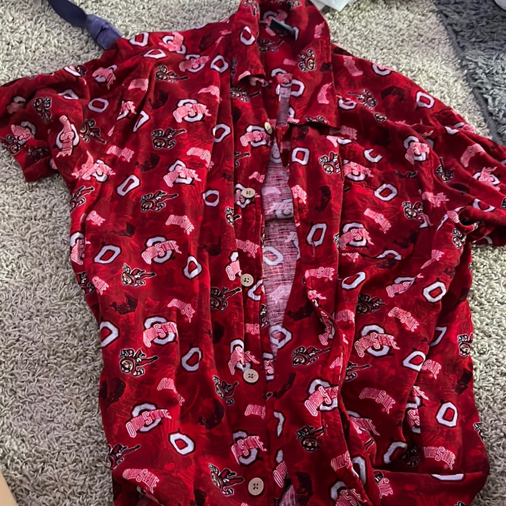 Ohio state button up shirt